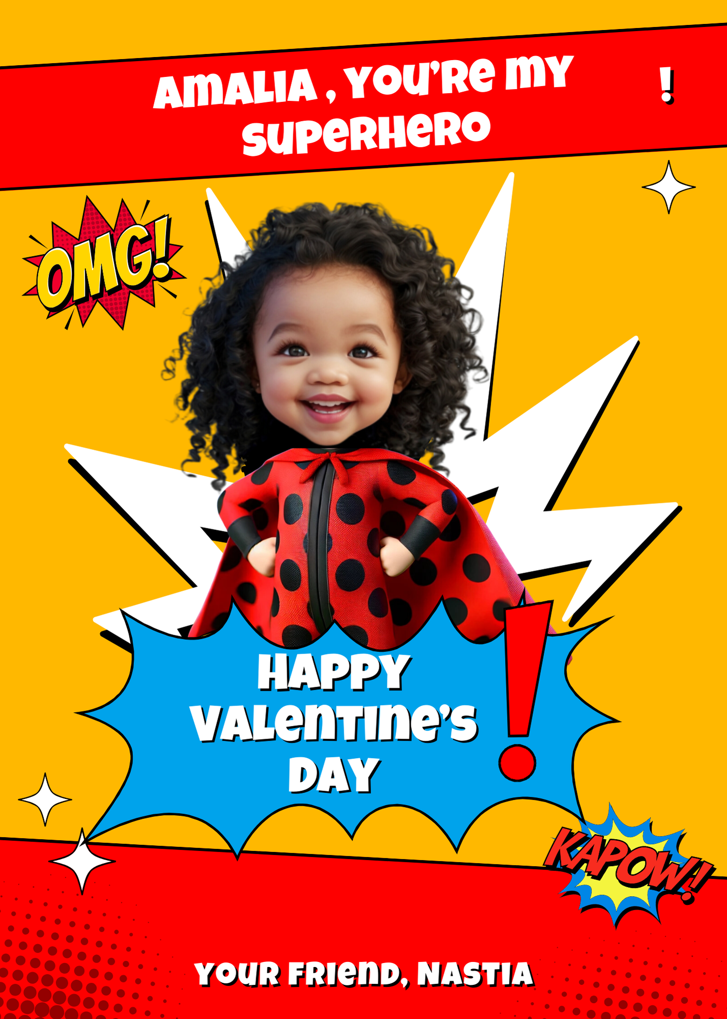Lady Bug -Girl Valentine’s Day-themed